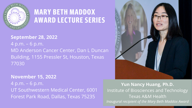 Announcing: Mary Beth Maddox Award and Lectureship