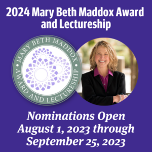 2024 Mary Beth Maddox Award and Lectureship