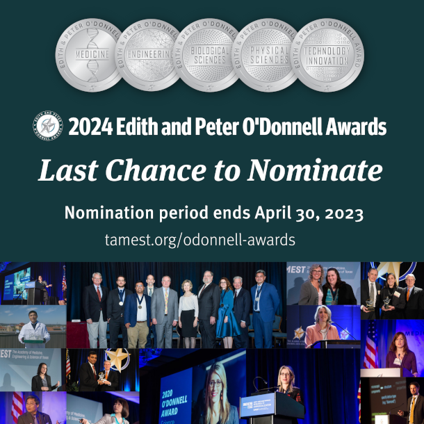 2024 Edith and Peter O’Donnell Awards Call for Nominations