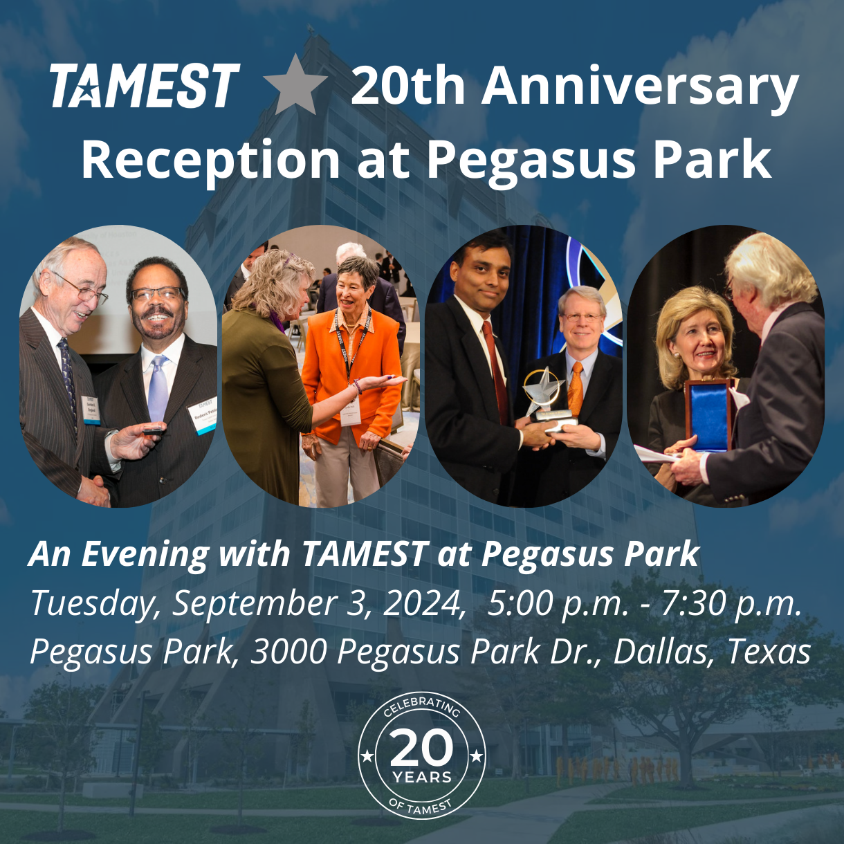 20th Anniversary Reception at Pegasus Park