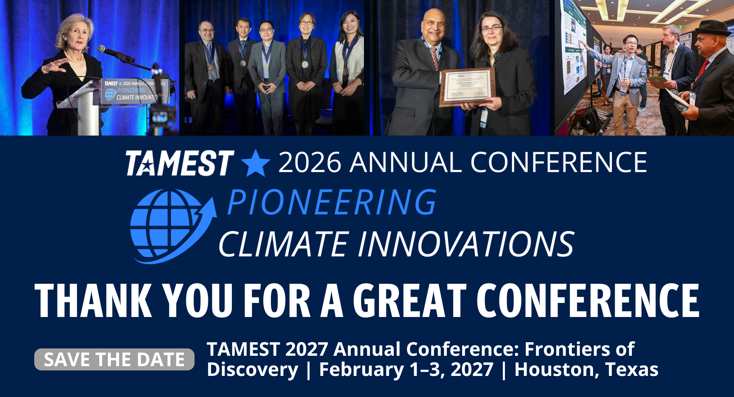 TAMEST 2026 Annual Conference Thank You