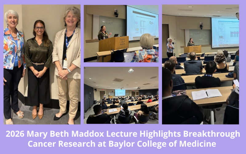 2026 Mary Beth Maddox Award Lecture at Baylor College of Medicine